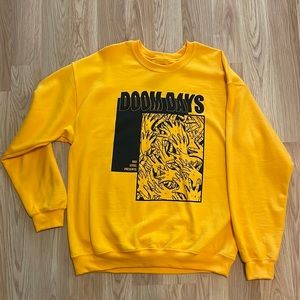 NWOT Streetwear Bastille Yellow Concert Sweater